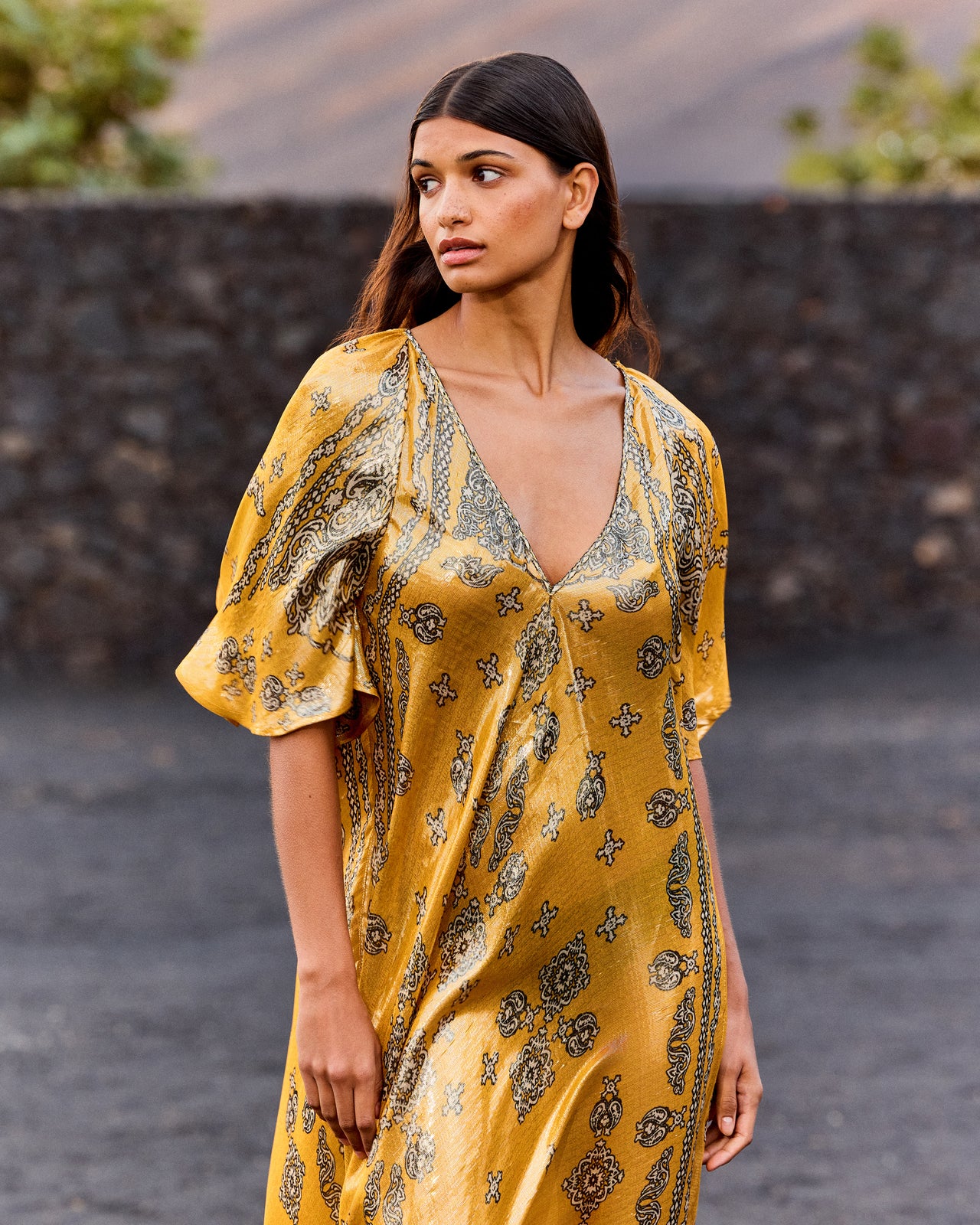 Robe Gita - Jaune - Image 3