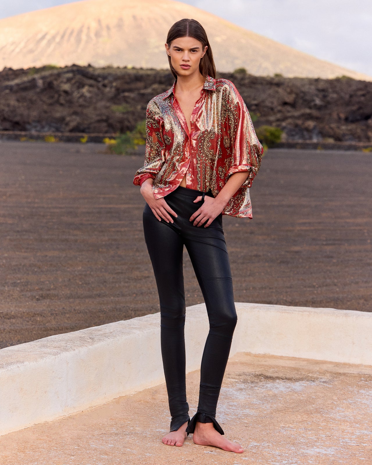 Chemise Glamour - Rouge - Image 5
