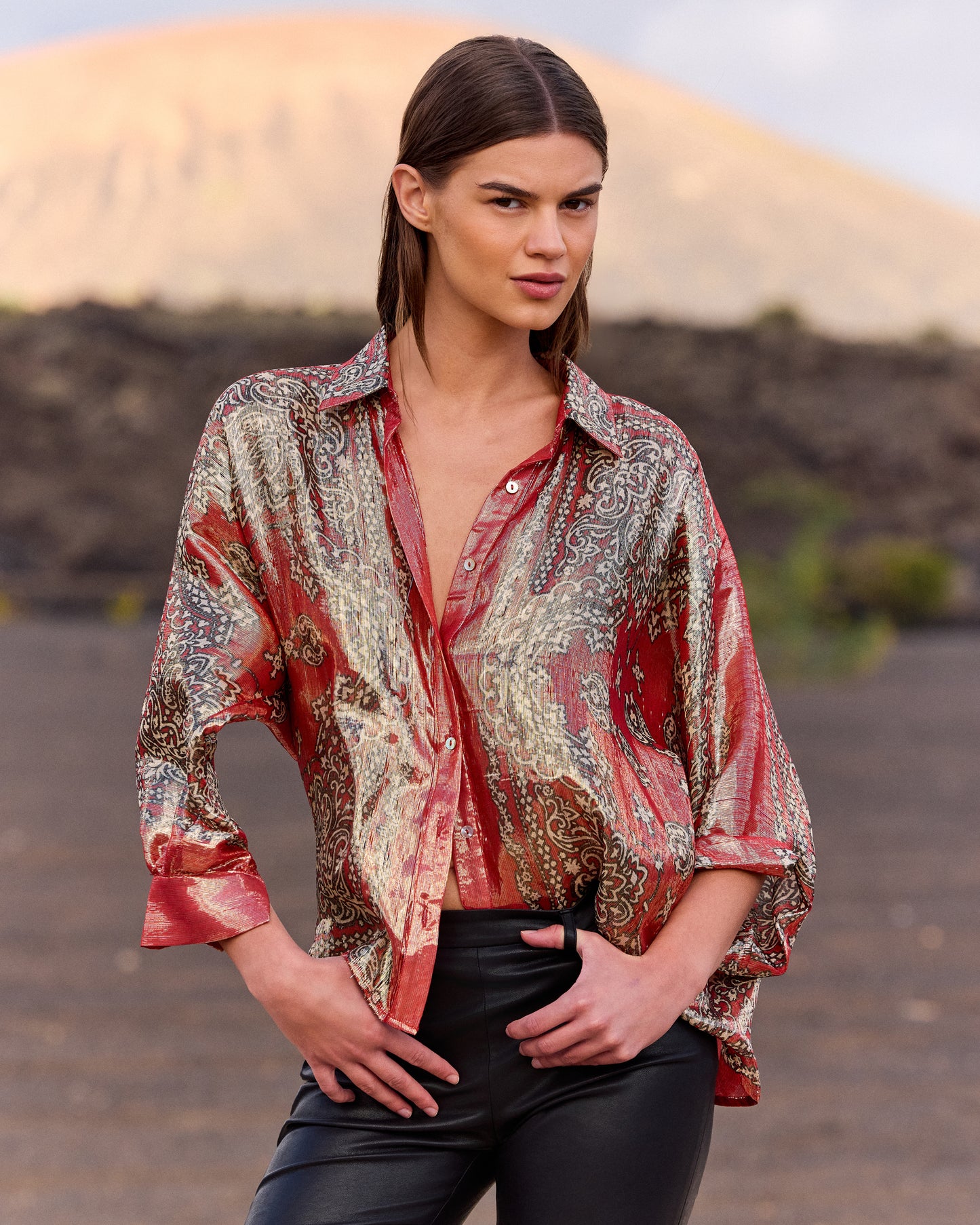Chemise Glamour - Rouge