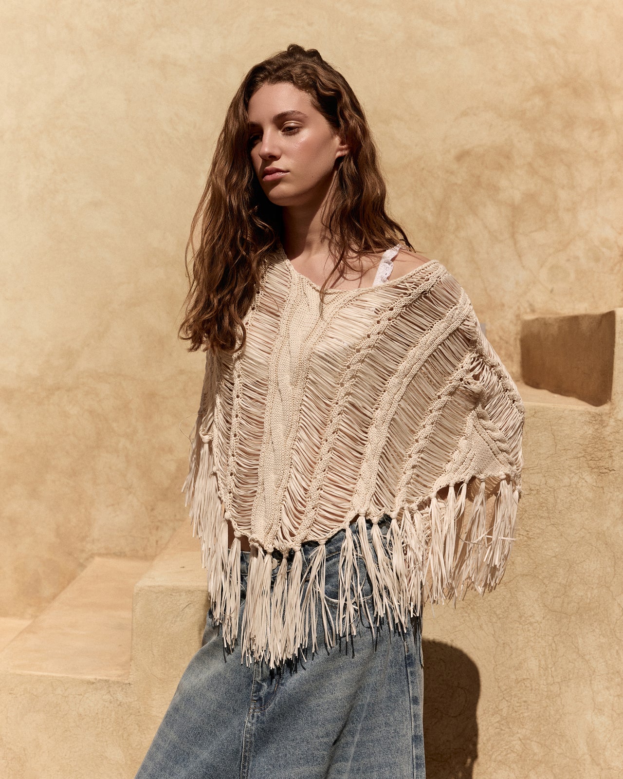 Poncho Graci - Ivoire - Image 4