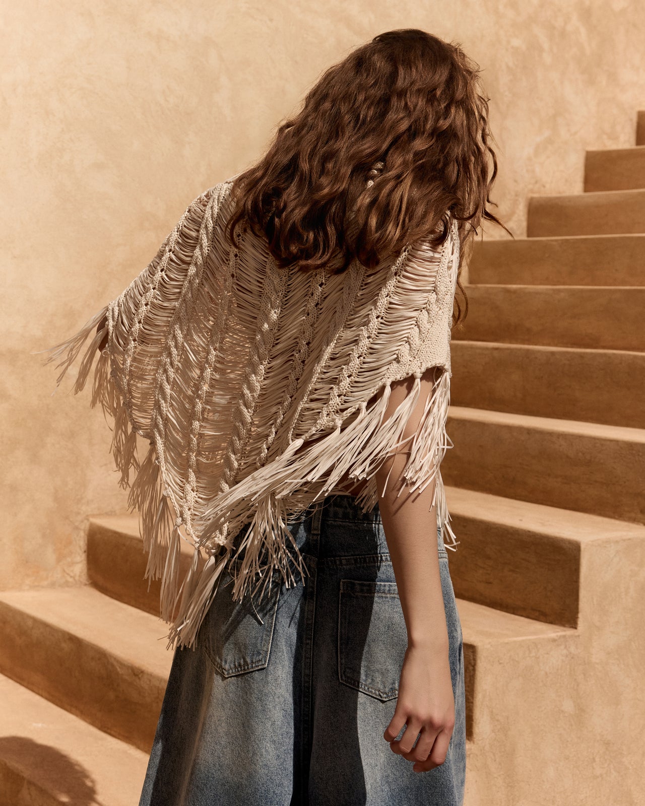 Poncho Graci - Ivoire - Image 5