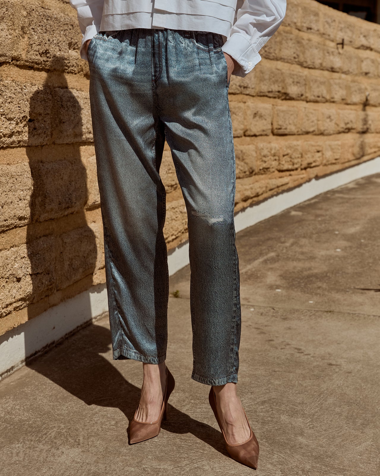 Pantalon Imina - Bleu - Image 3