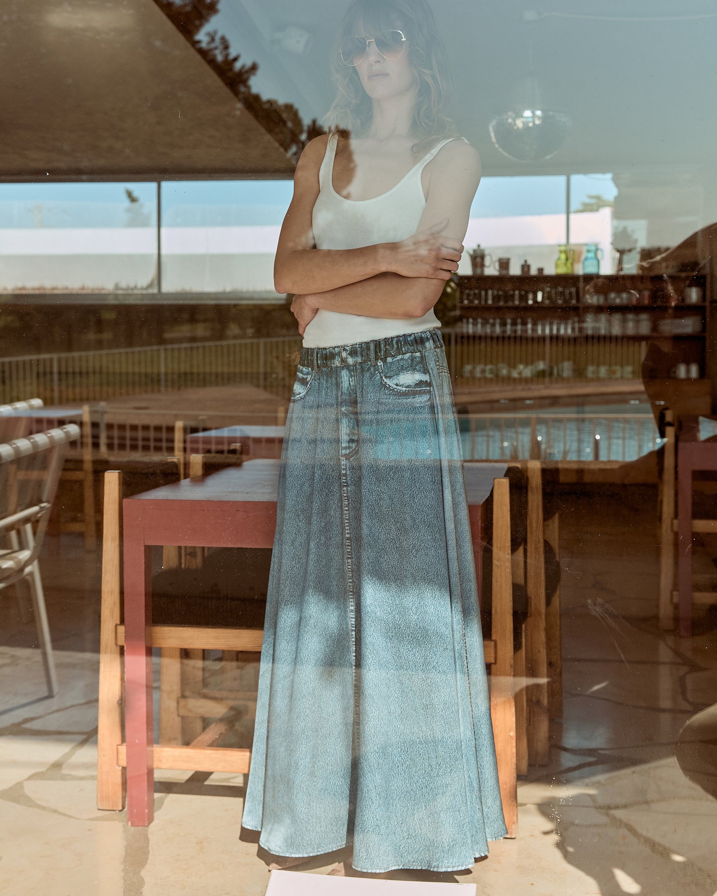 Jupe Isa - Bleu