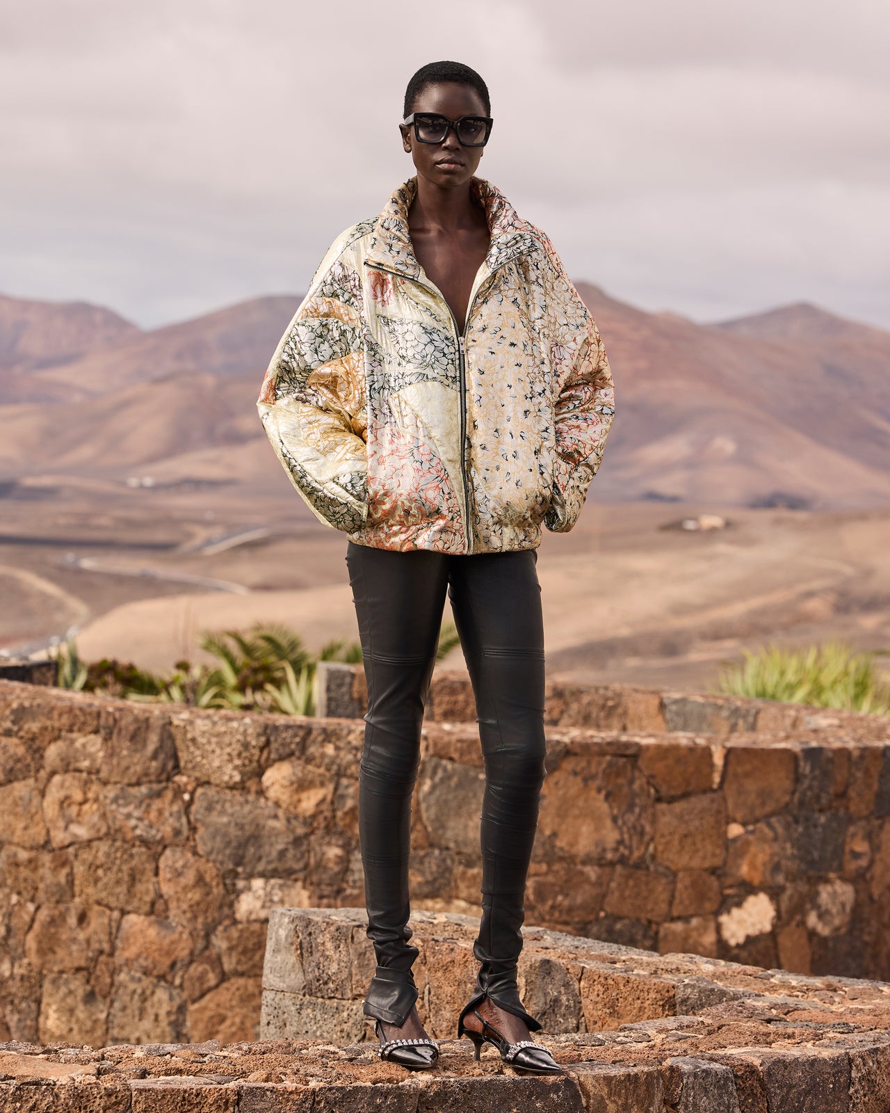 Veste matelassée jacquard lurex – Multicolore - Manteaux & vestes Mes Demoiselles - Image 3