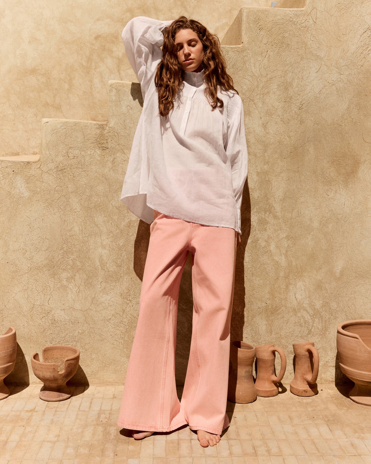 Blouse Le Plessis - Blanc - Image 10
