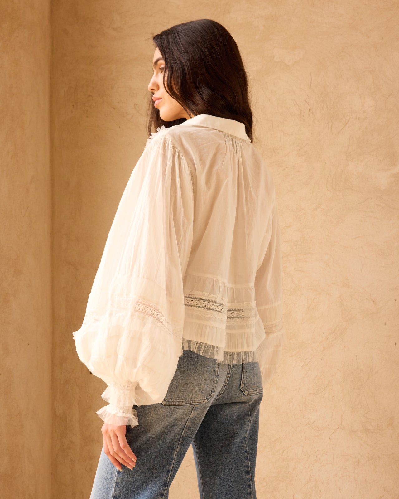 Blouse Melody - Blanc - Image 3