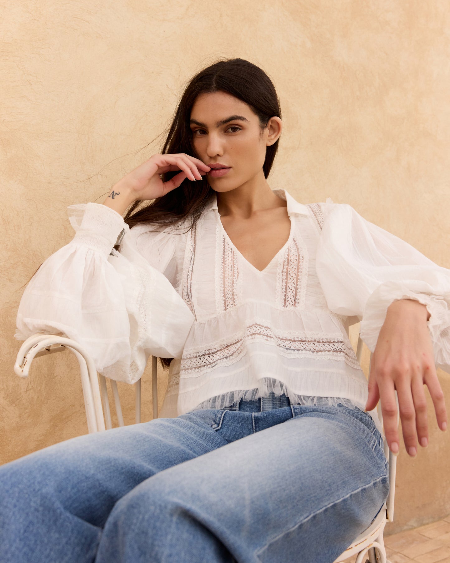 Blouse Melody - Blanc