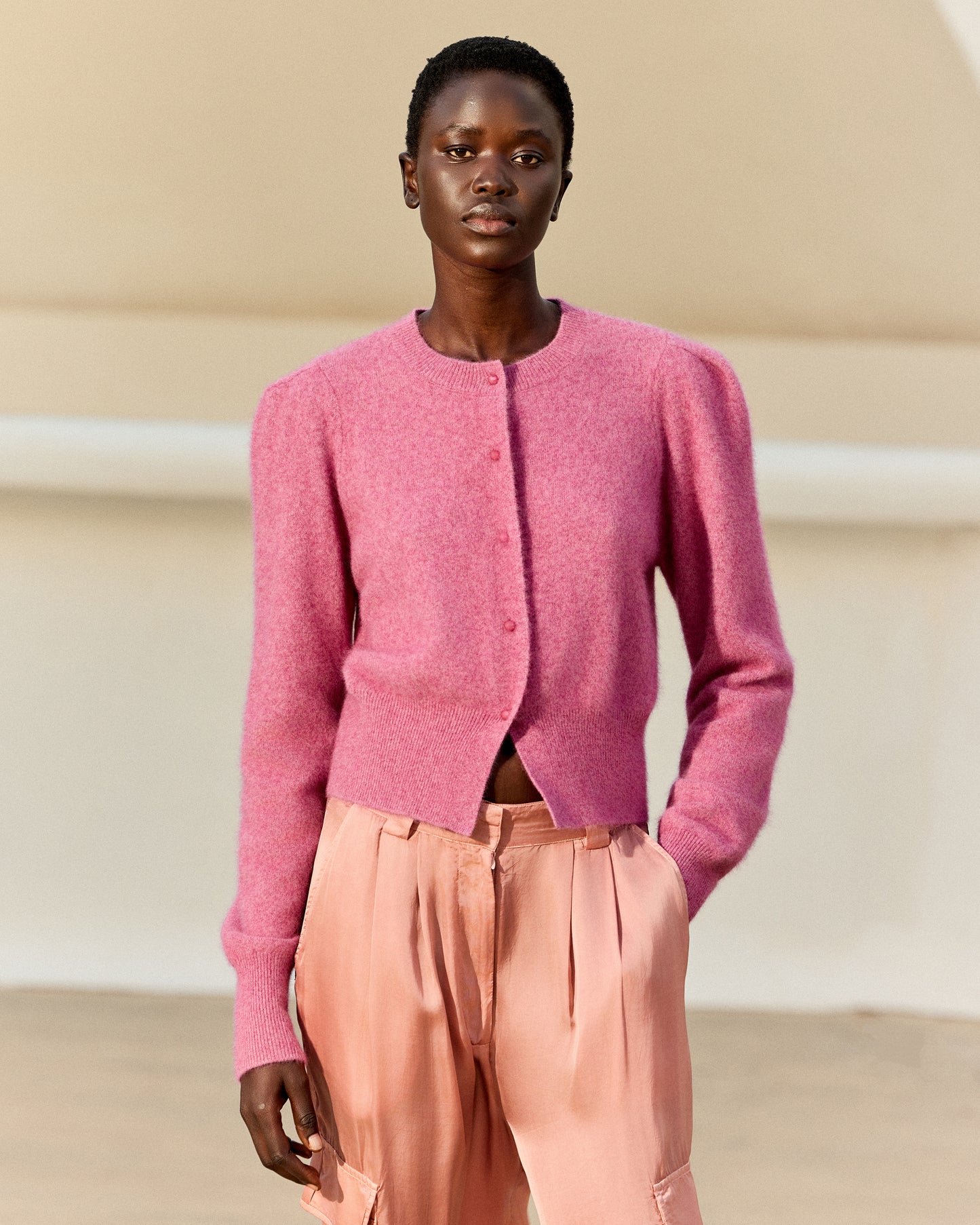 Smit Cardigan - Mauve