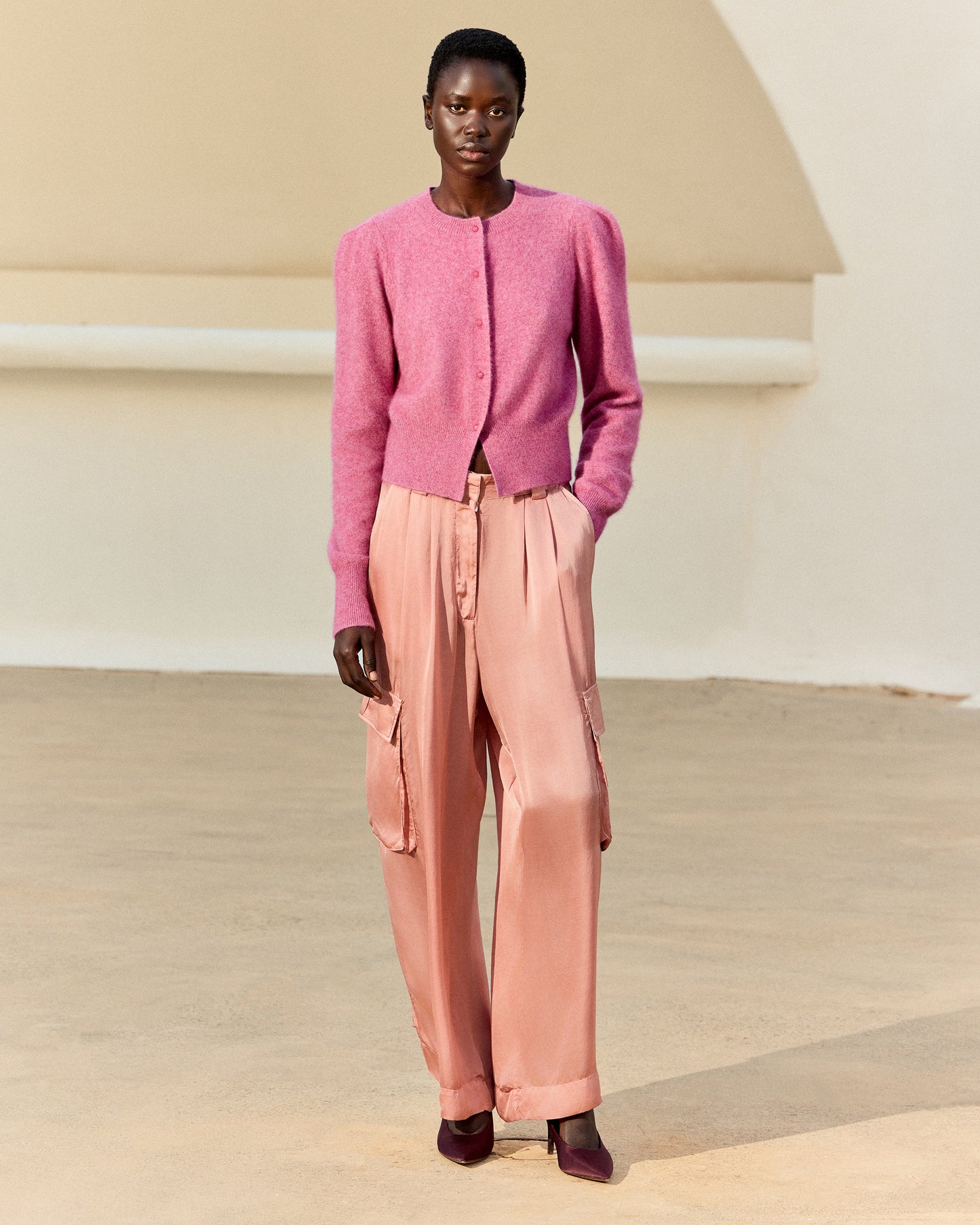 Smit Cardigan - Mauve