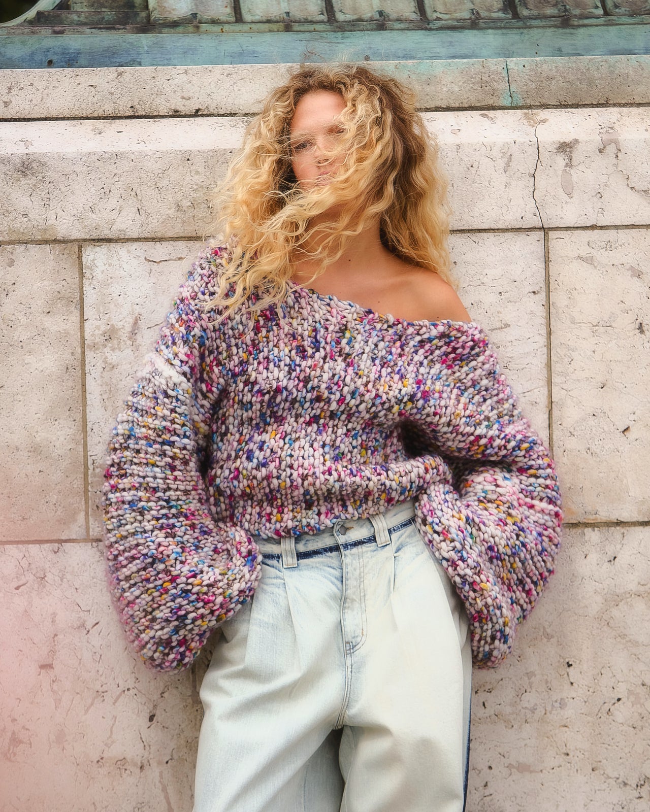 Stamp Sweater -  Pink - Image 3