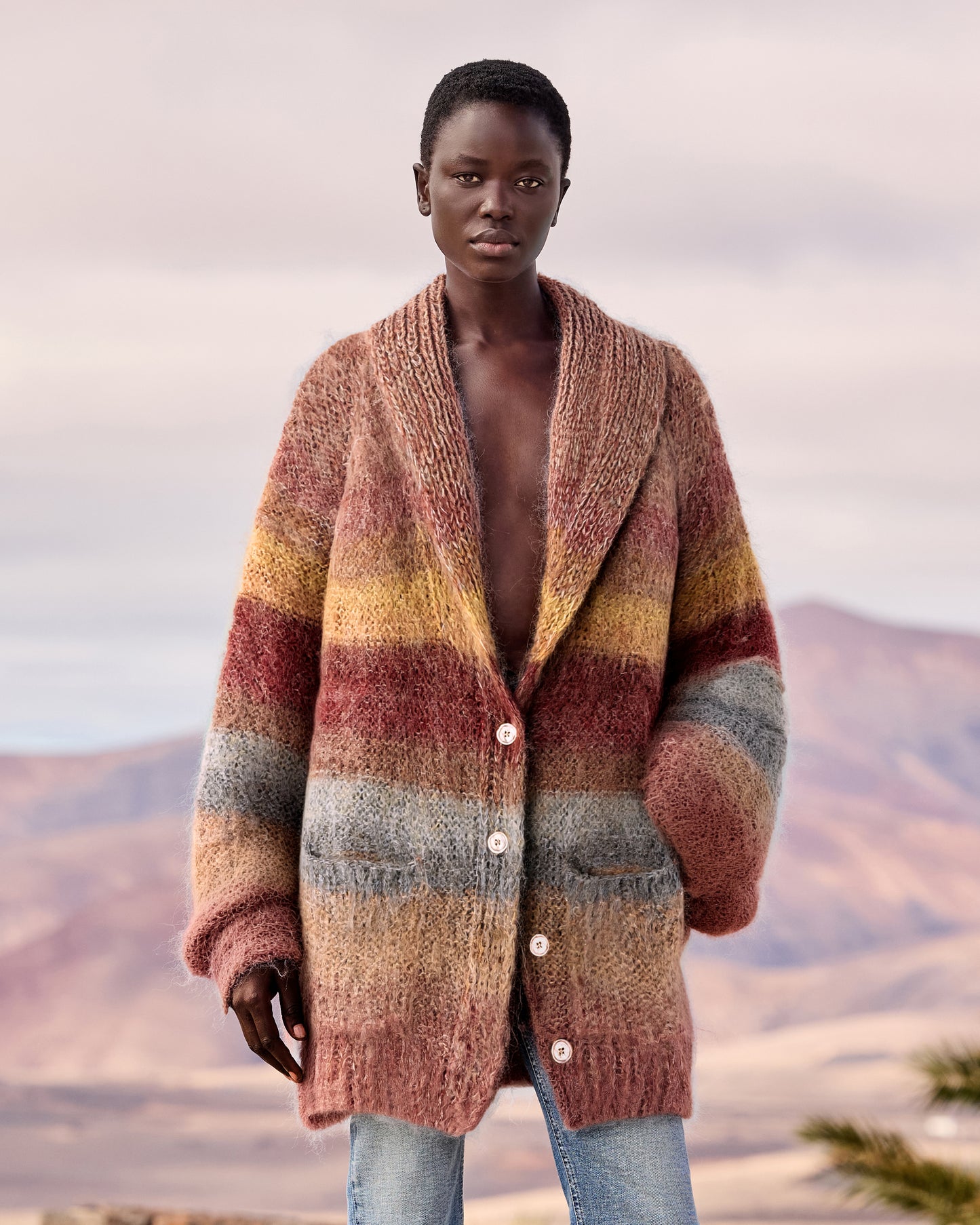 Cardigan Stone - Marron