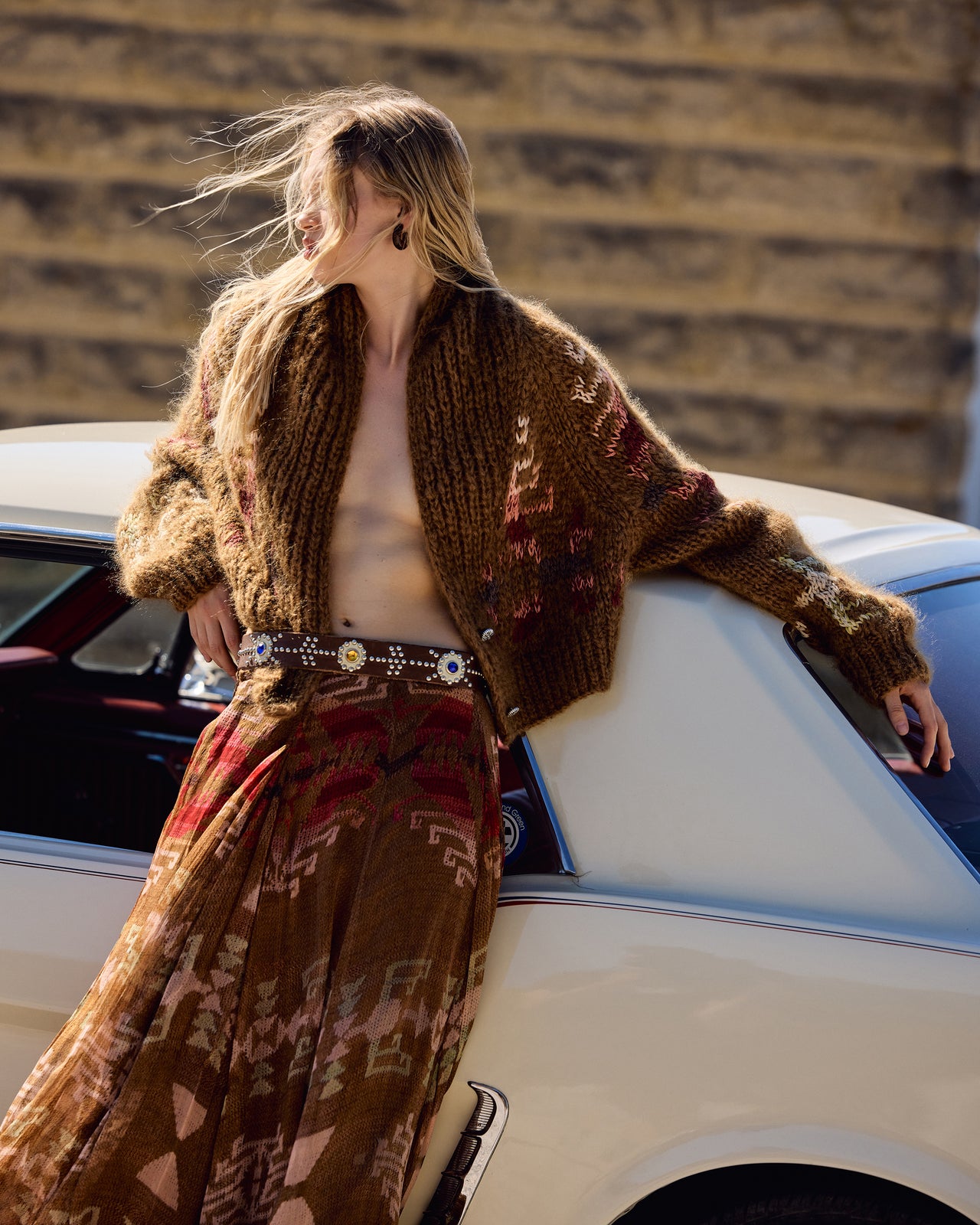 Alia Cardigan - Brown - Image 5