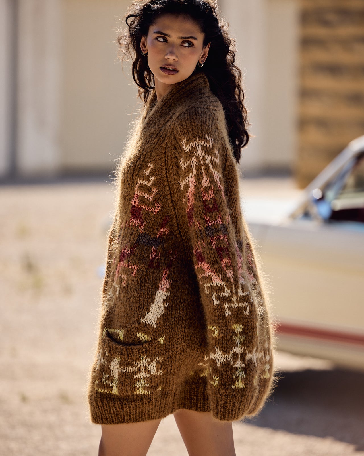 Alita Cardigan - Brown - Image 2
