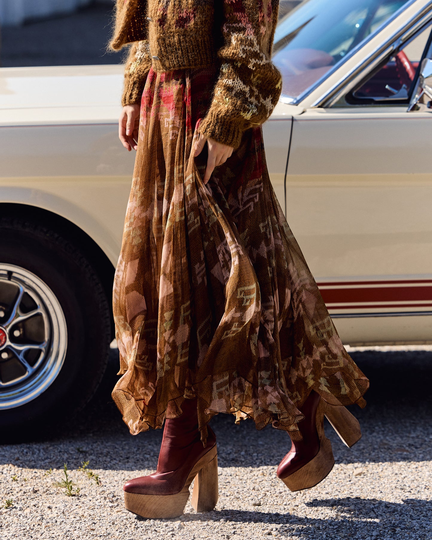 Alma Skirt - Brown