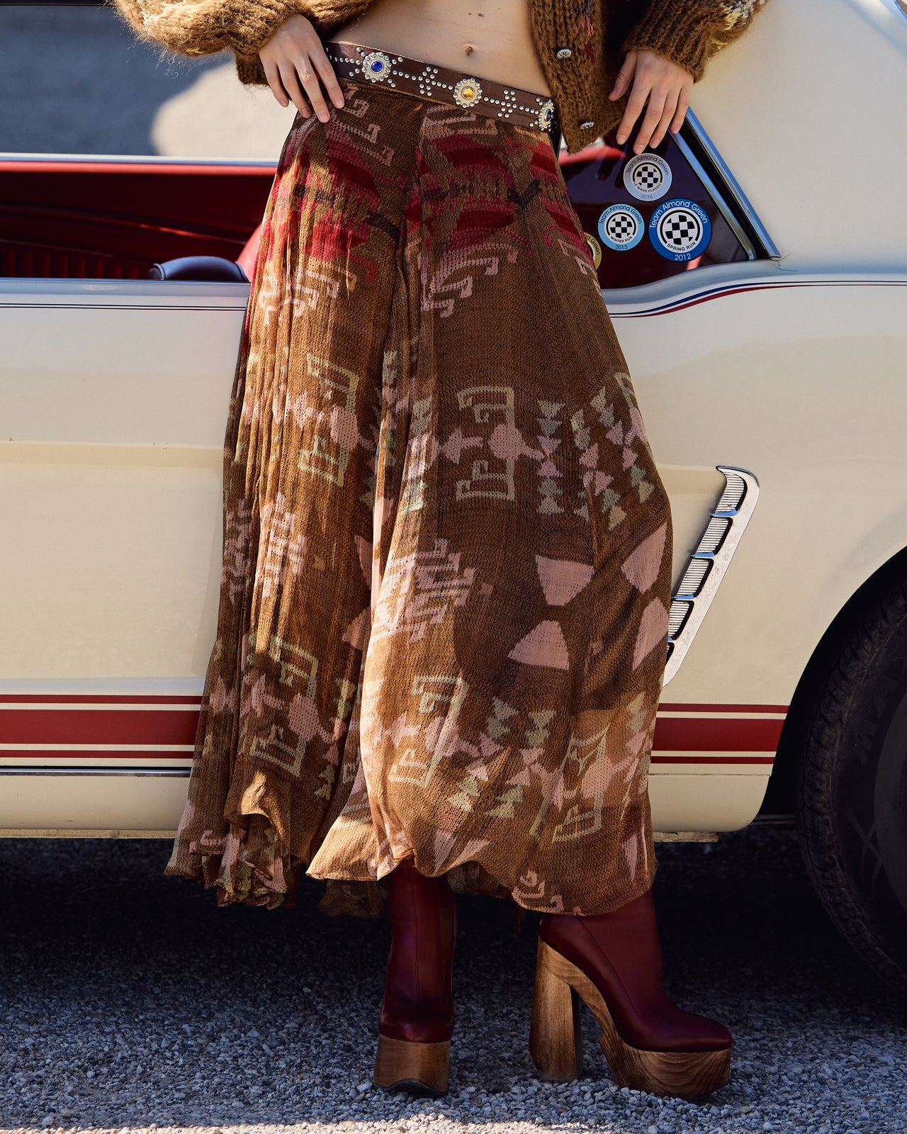 Alma Skirt - Brown - Image 6