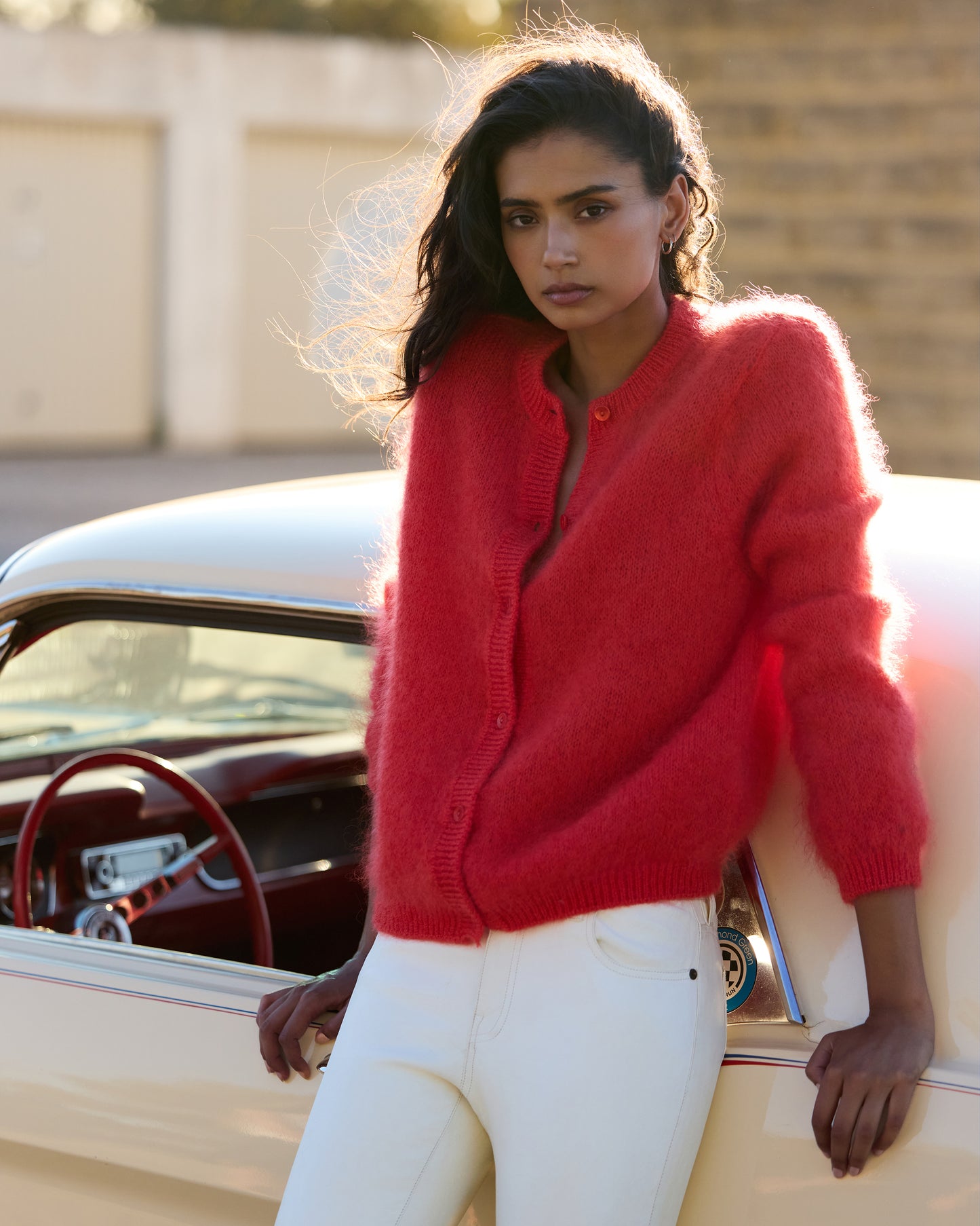 Bluff Cardigan - Coral