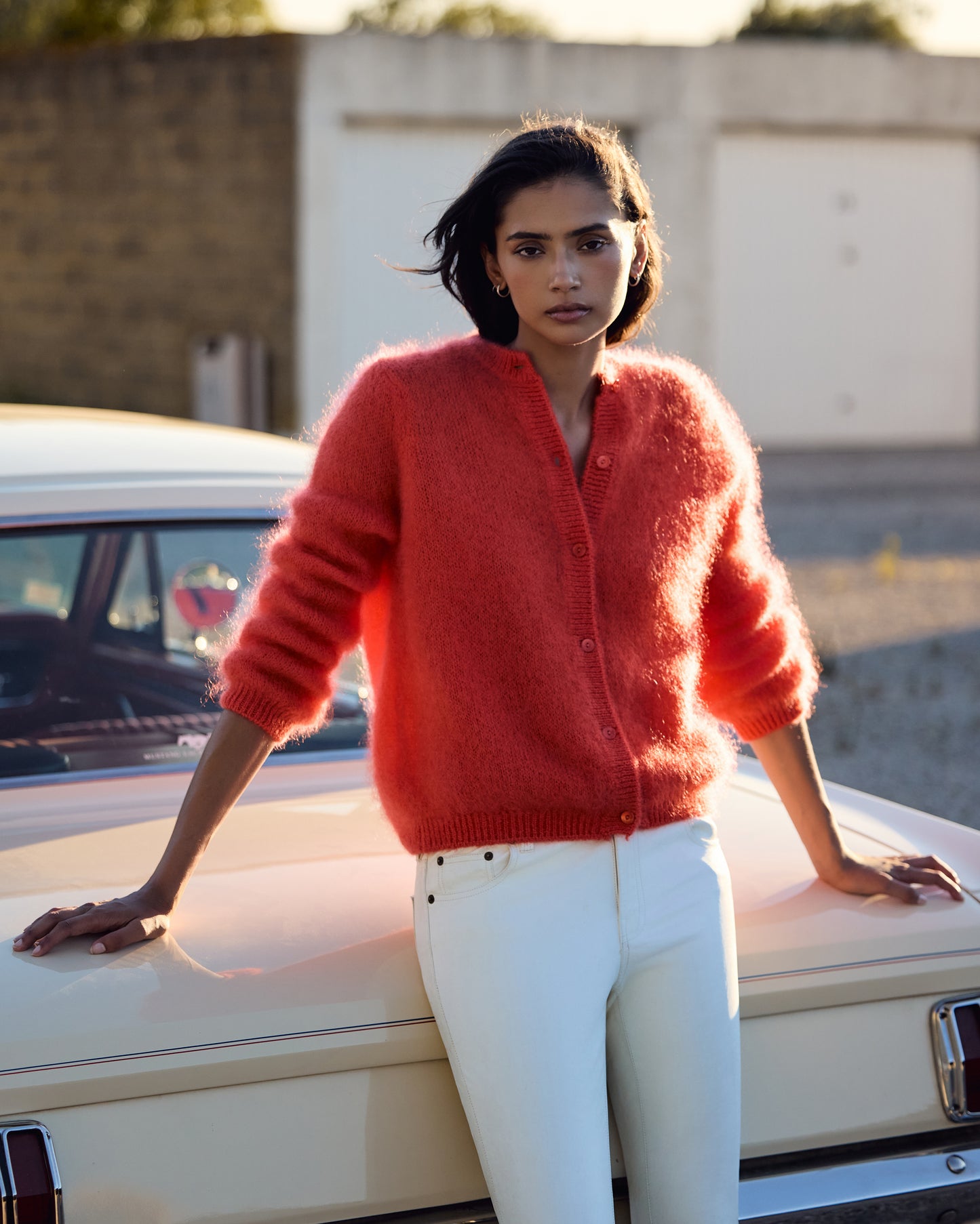Bluff Cardigan - Coral