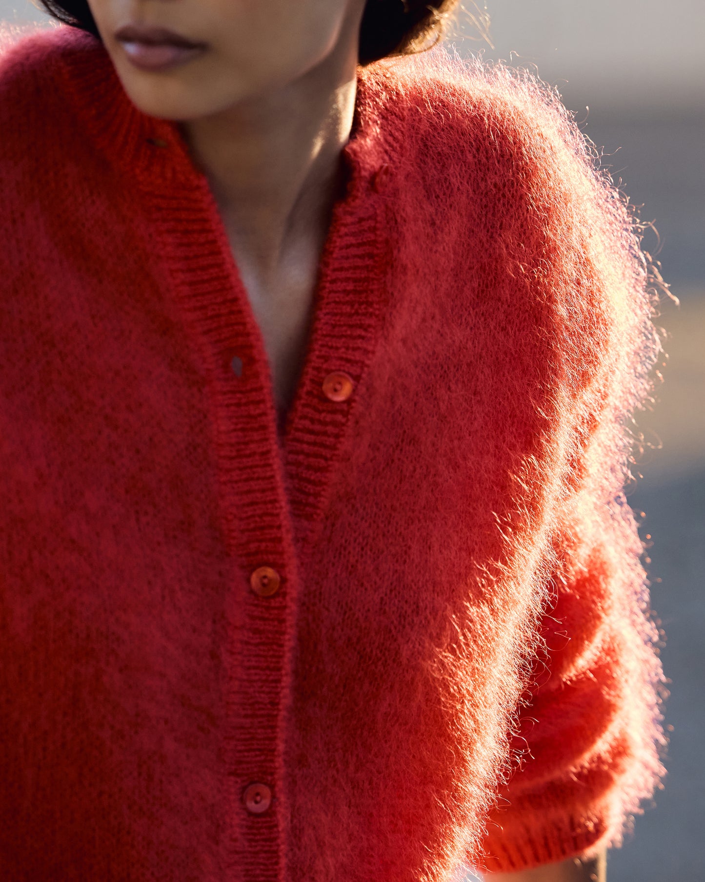 Bluff Cardigan - Coral