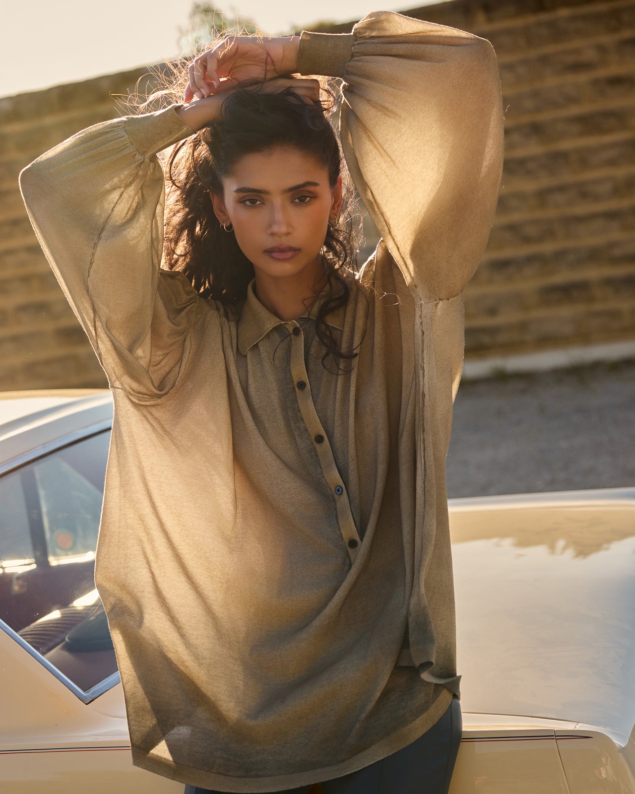 Dou Sweater - Khaki - Image 5