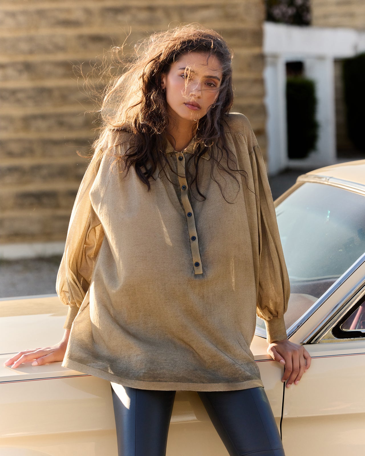 Dou Sweater - Khaki - Image 9