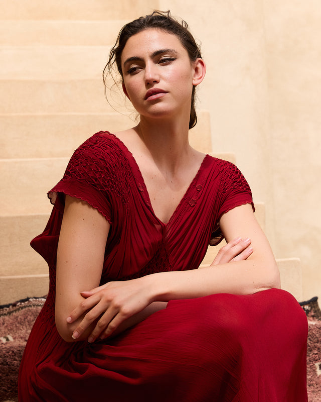 Robe Emira - Rouge - Image 2