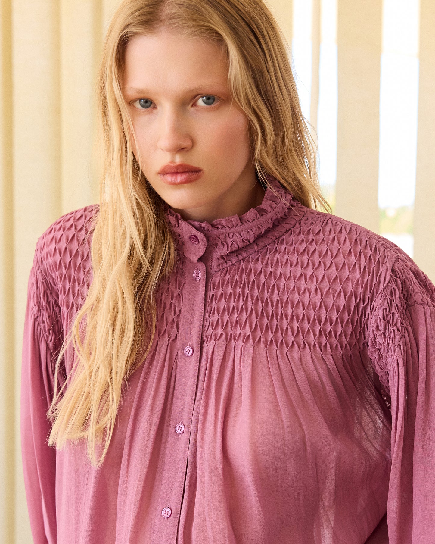 Esmeralda Blouse - Mauve