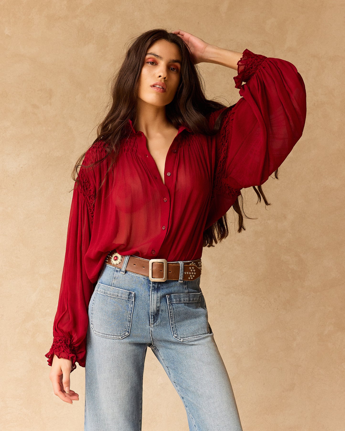 Blouse Esmeralda - Rouge