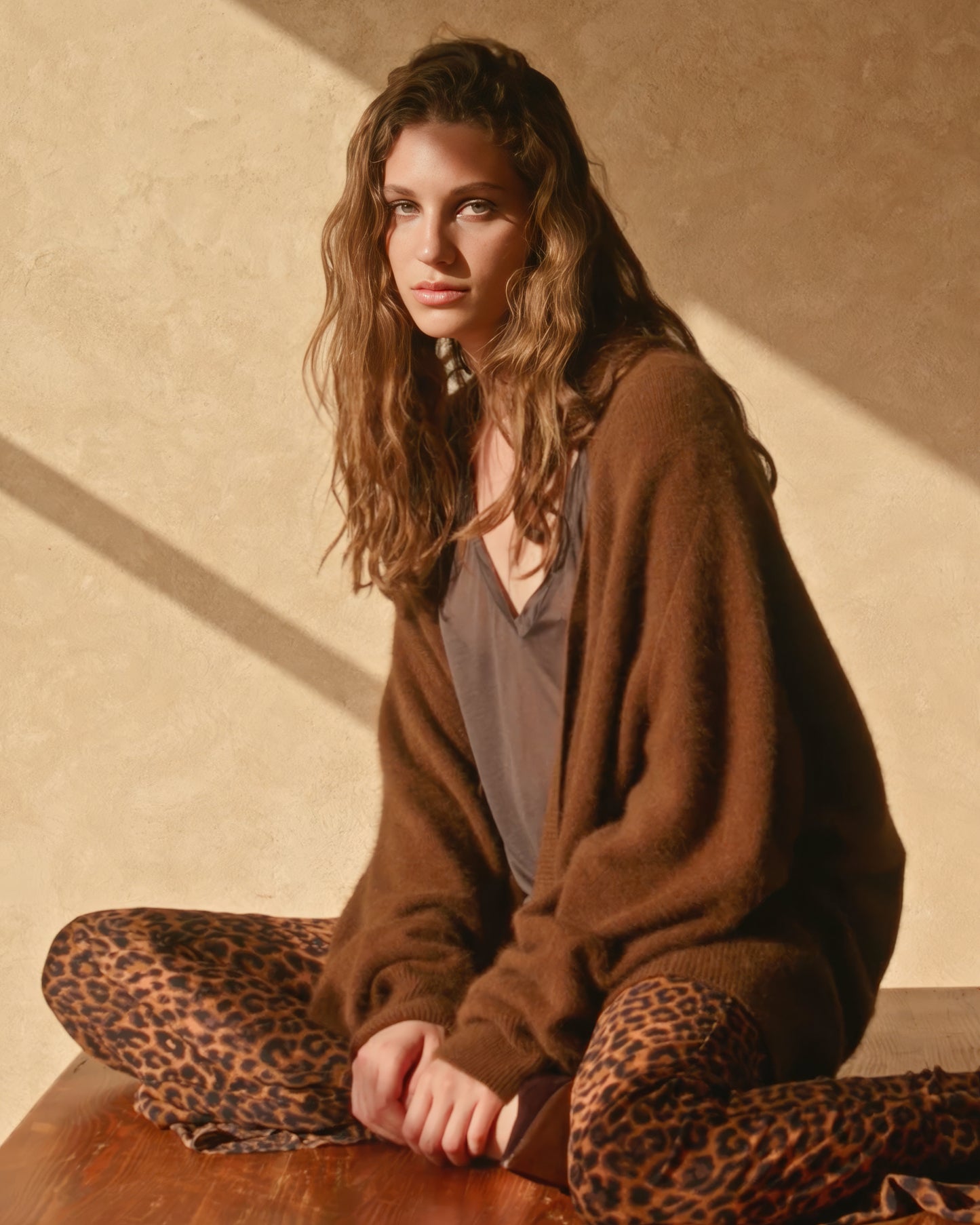 Cardigan Flutter - Marron