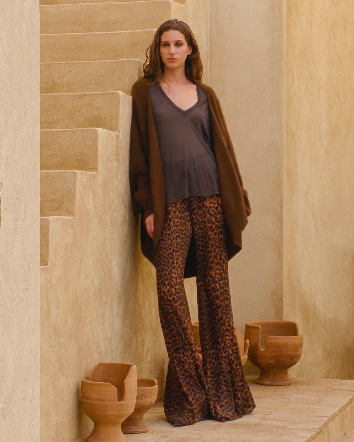 Cardigan Flutter - Marron