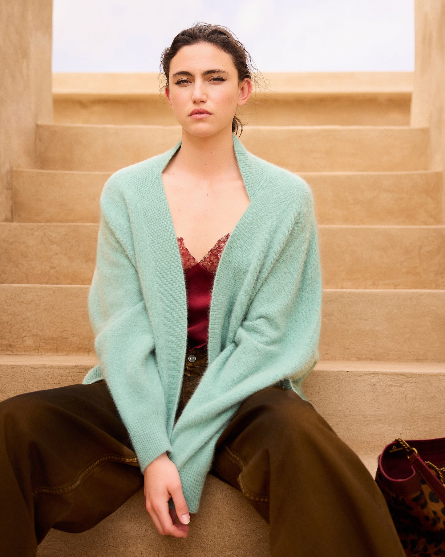 Cardigan Flutter - Menthe