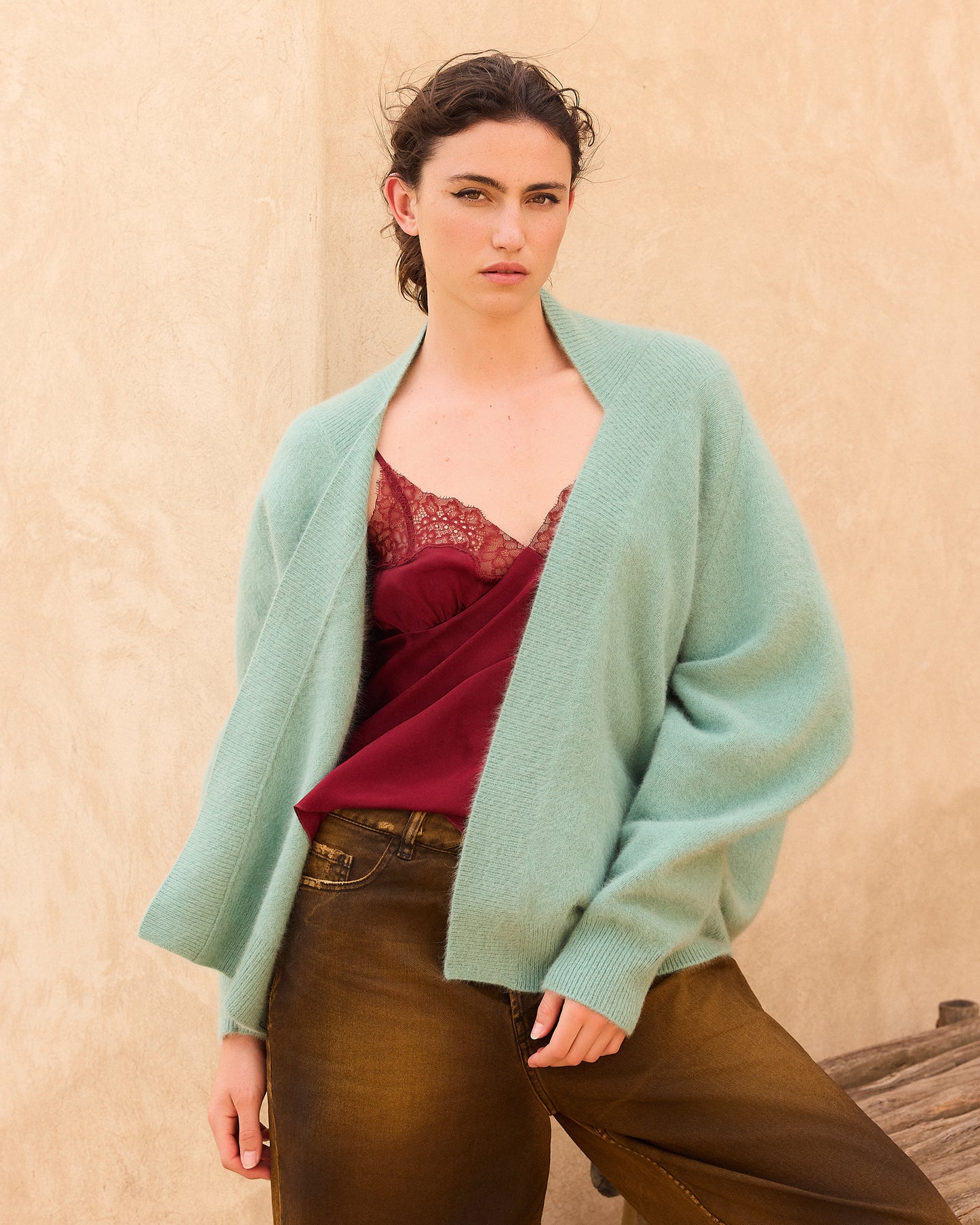 Cardigan Flutter - Menthe