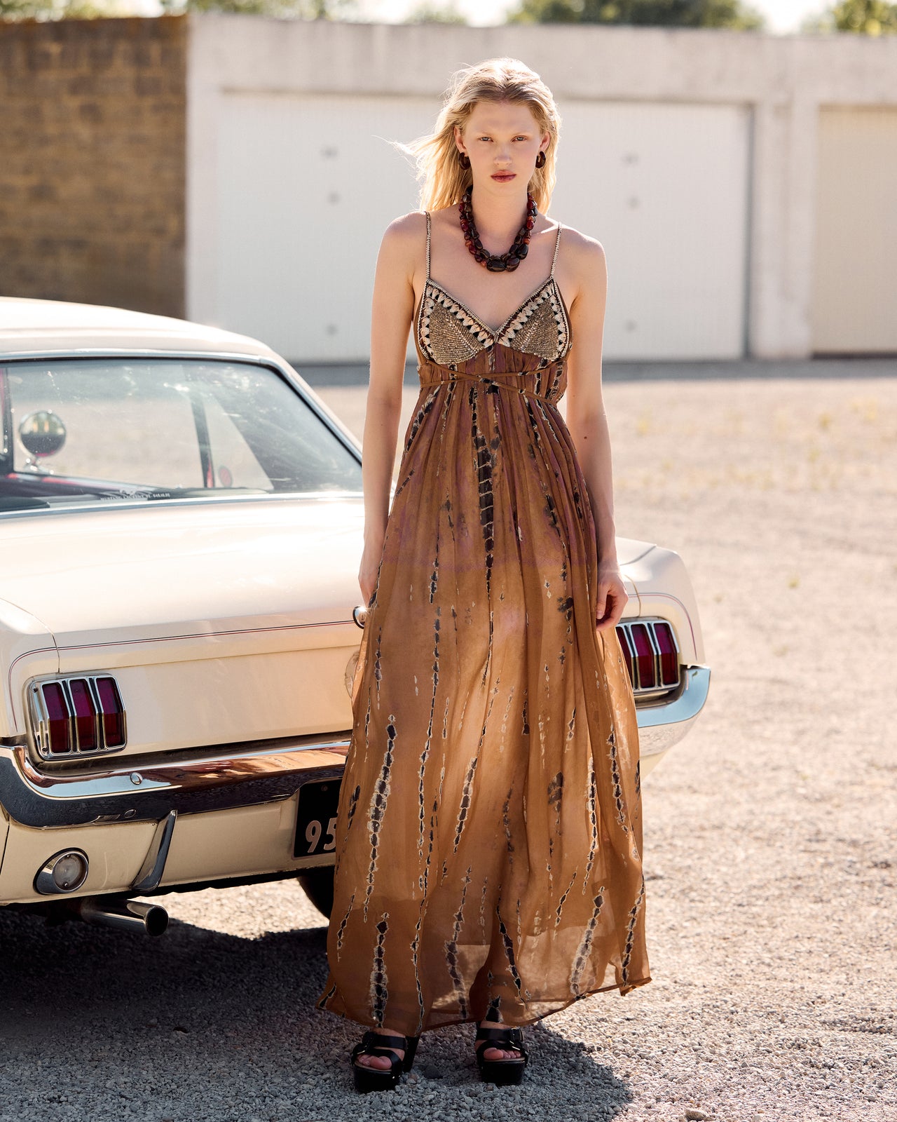 Noctiluca Dress - Brown - Image 5
