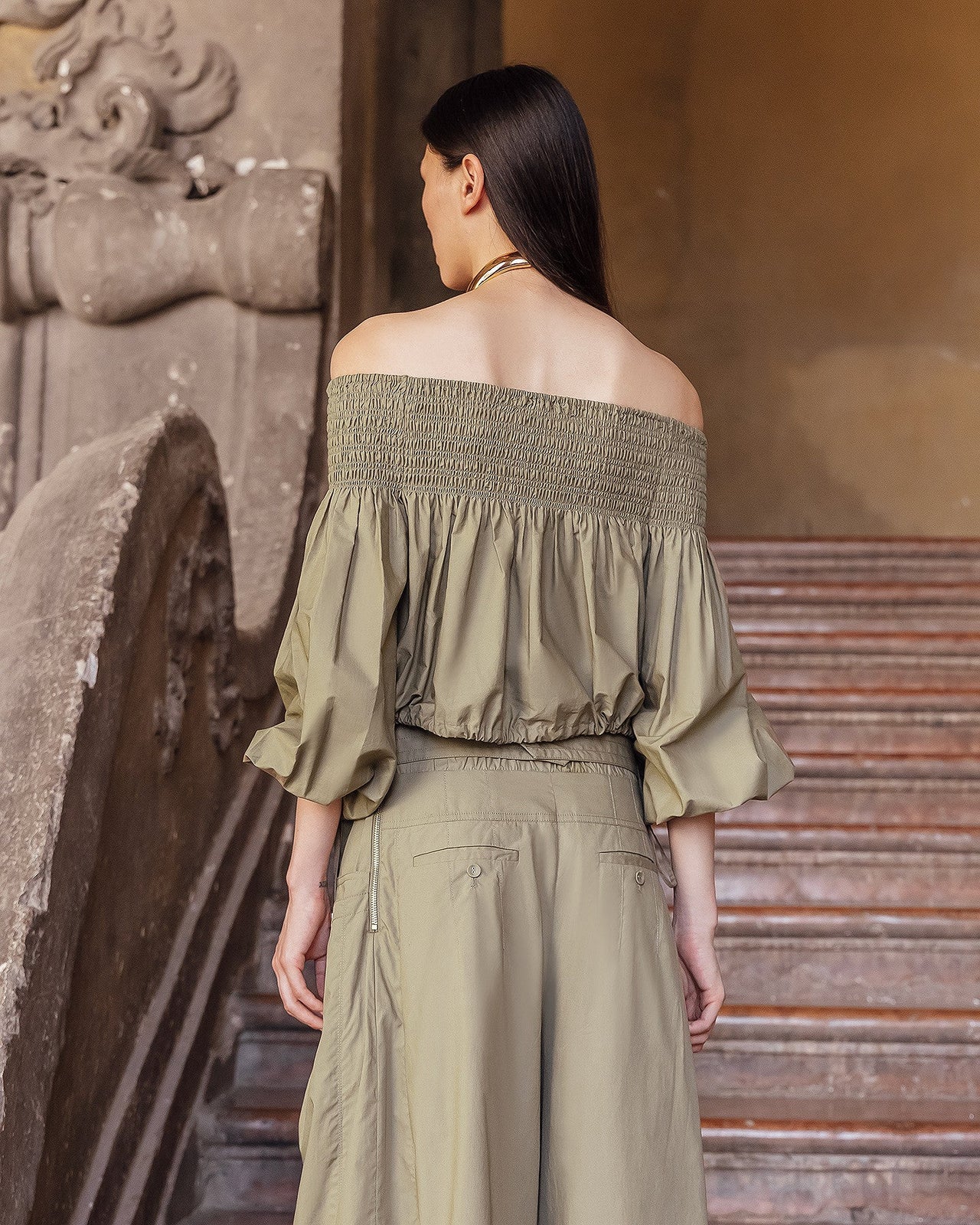 Blouse Pyrite  Kaki | Mes Demoiselles Paris - Image 5