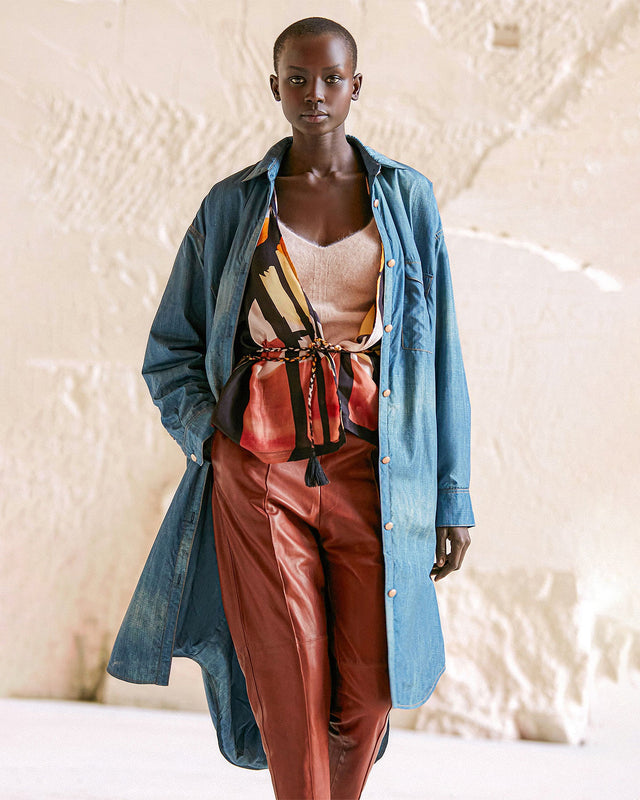 Chemise Drops  Denim | Mes Demoiselles Paris - Image 1