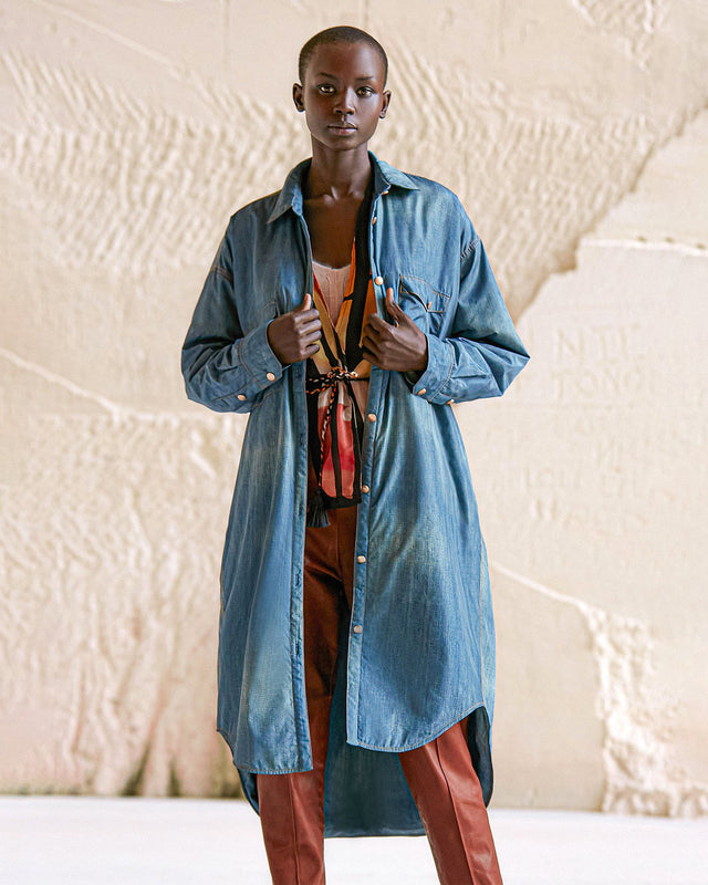 Chemise Drops  Denim | Mes Demoiselles Paris - Image 2