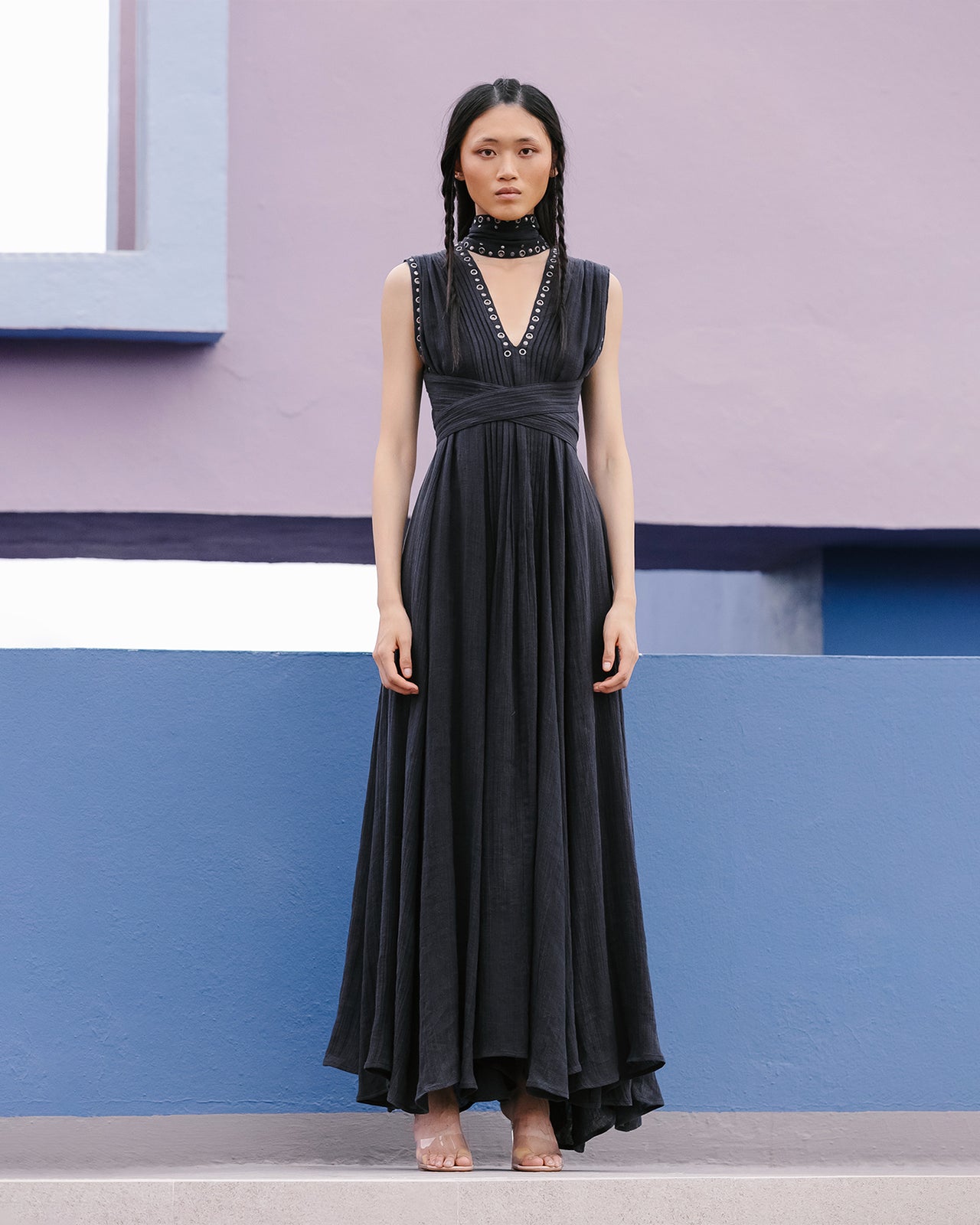 Robe Galla - Noir - Image 3