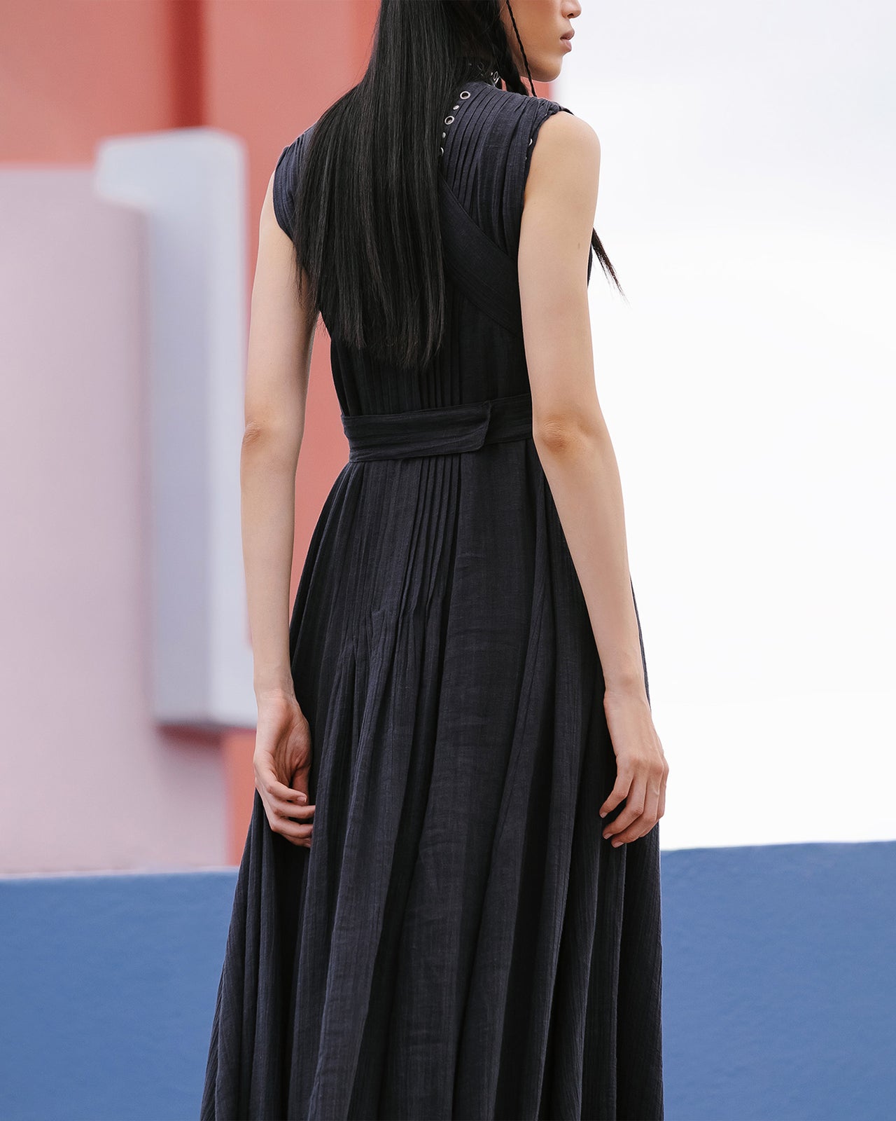 Robe Galla - Noir - Image 4