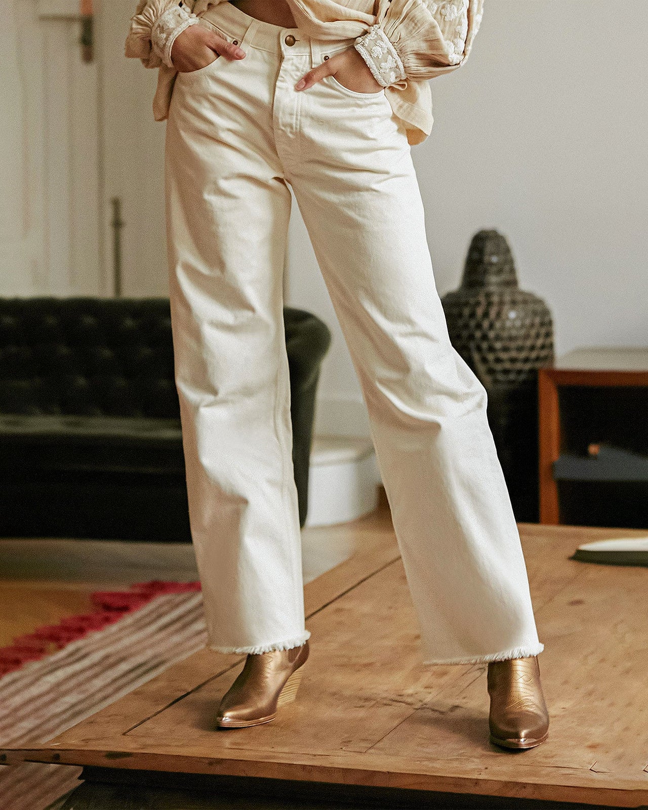 Jeans Mustang  Ecru | Mes Demoiselles Paris - Image 5