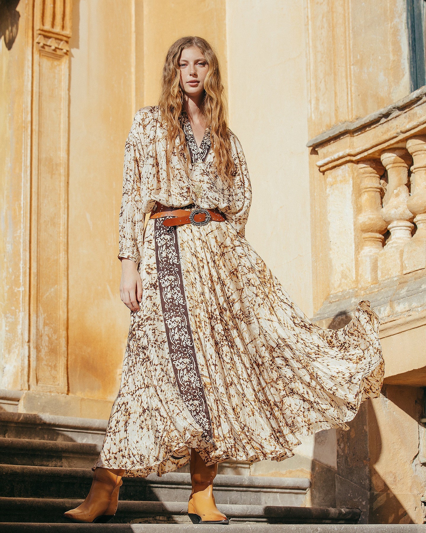 Jupe en soie habotai tye&dye - Jupes & shorts Mes Demoiselles