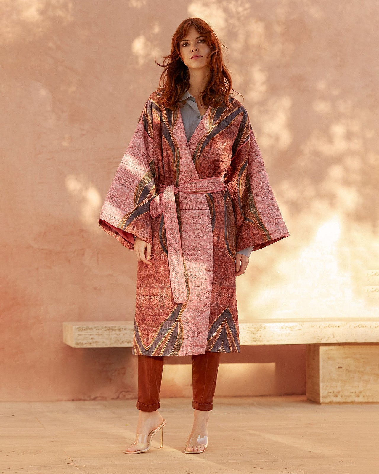 Kimono Kimiko  Imprimé rose | Mes Demoiselles Paris - Image 1