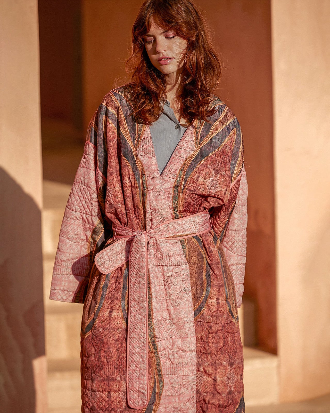 Kimono Kimiko  Imprimé rose | Mes Demoiselles Paris - Image 5