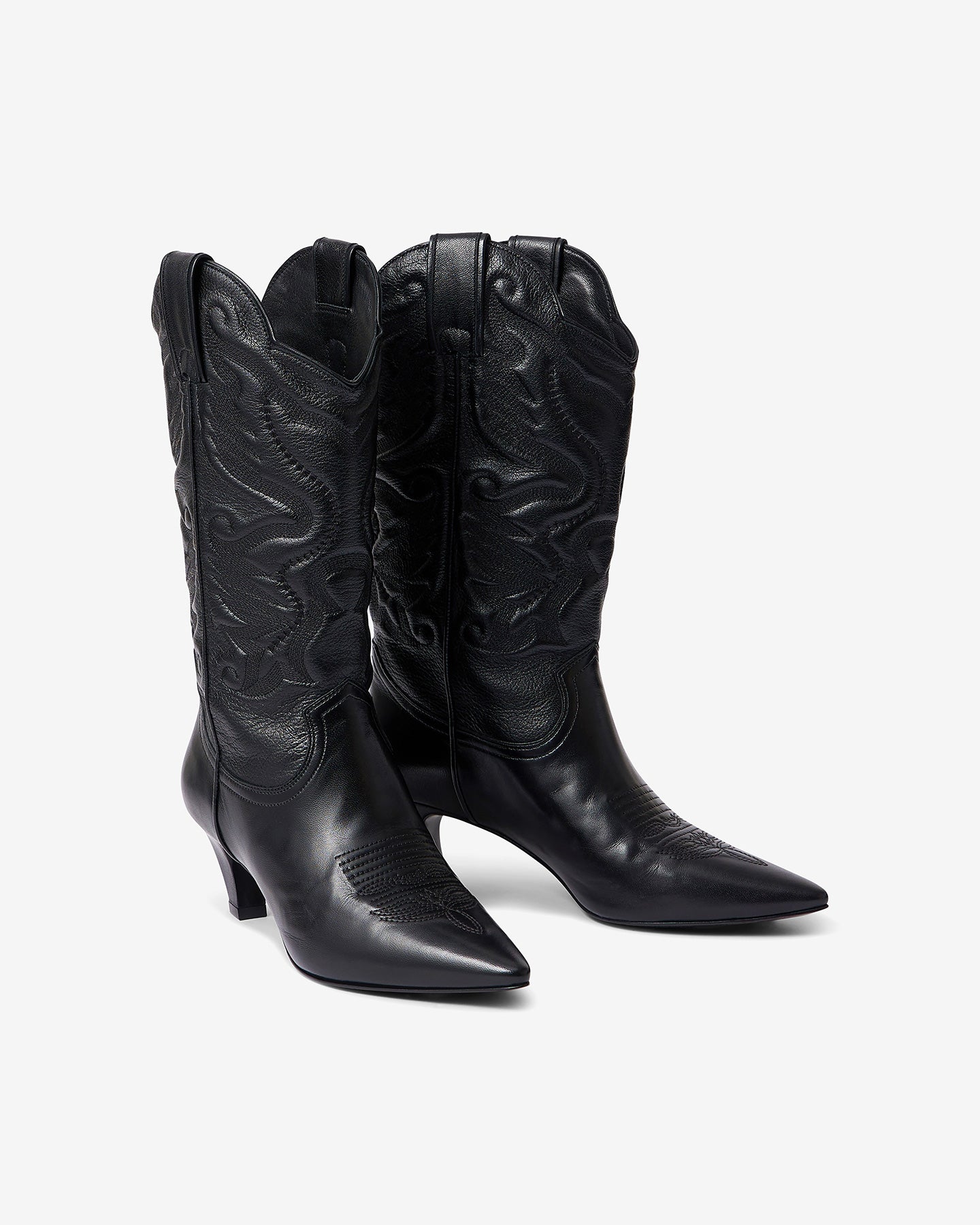 Chaussures Argus - Noir : Bottes western mi - hautes noires Mes Demoiselles