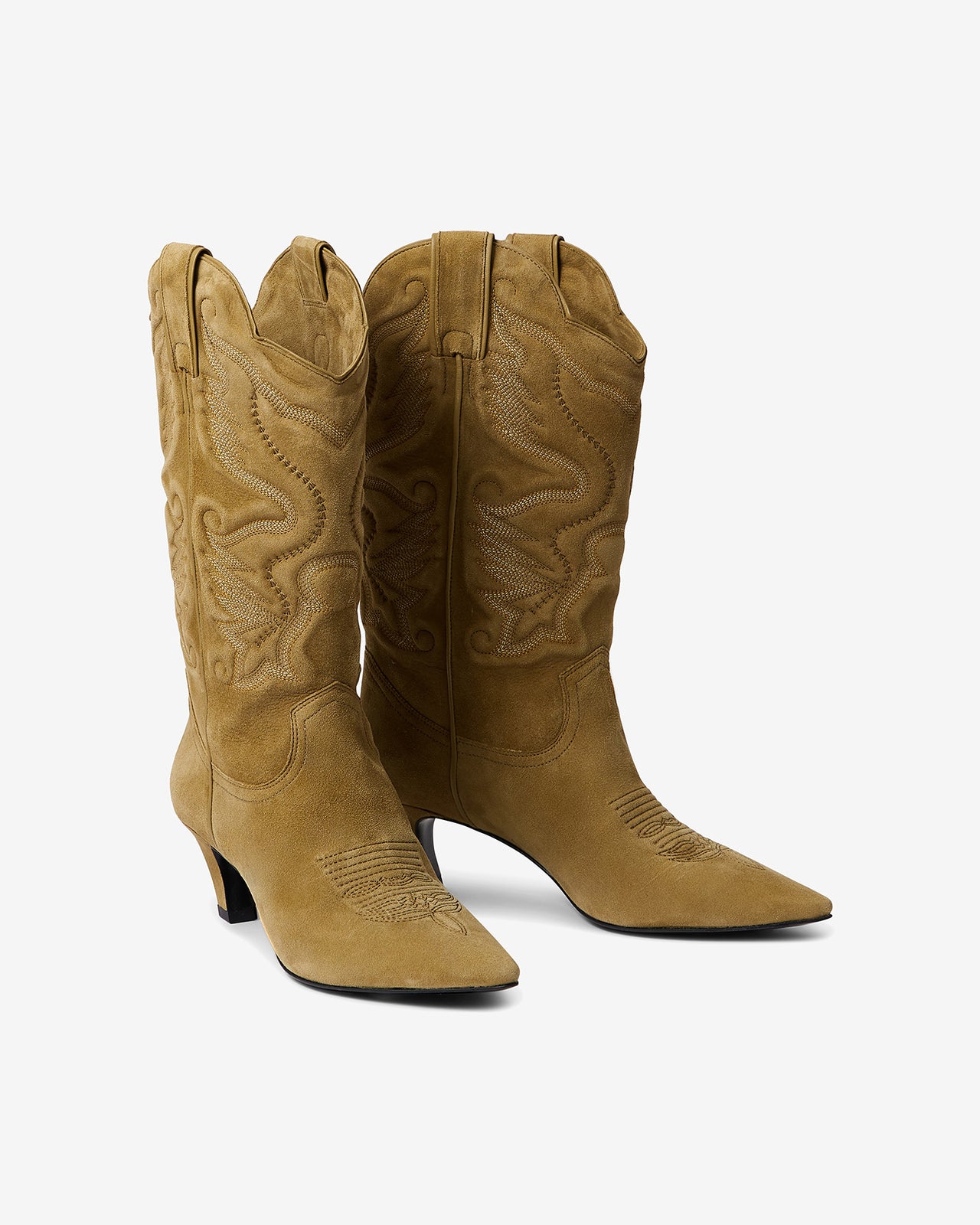 Chaussures Argus - Kaki : Bottes western mi - hautes kaki Mes Demoiselles - Image 4