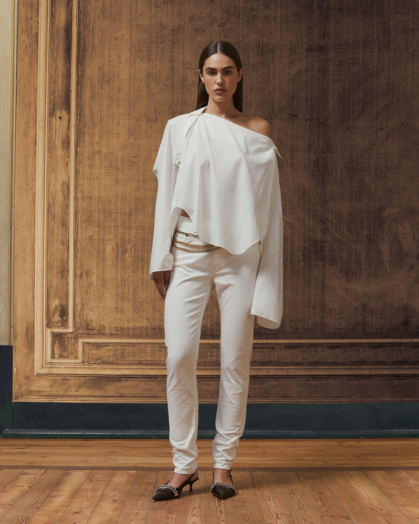 Blouse en popeline de coton blanche - Chemises & tops Mes Demoiselles