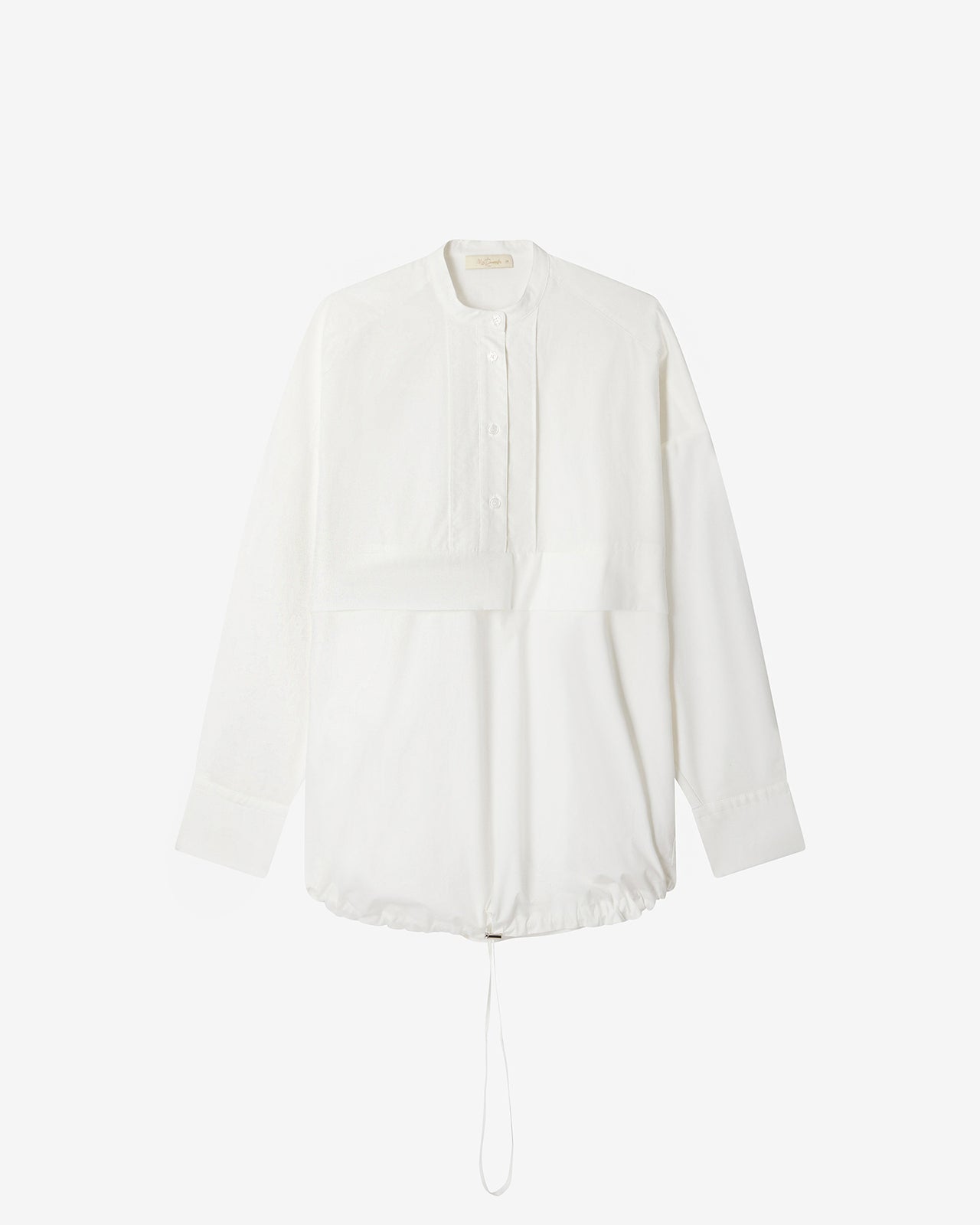 Blouse Steve - Blanc : Blouse large en popeline de coton blanche Mes Demoiselles - Image 9