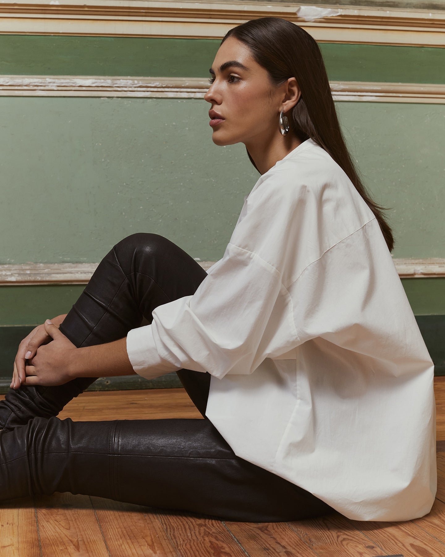 Blouse Steve - Blanc : Blouse large en popeline de coton blanche Mes Demoiselles