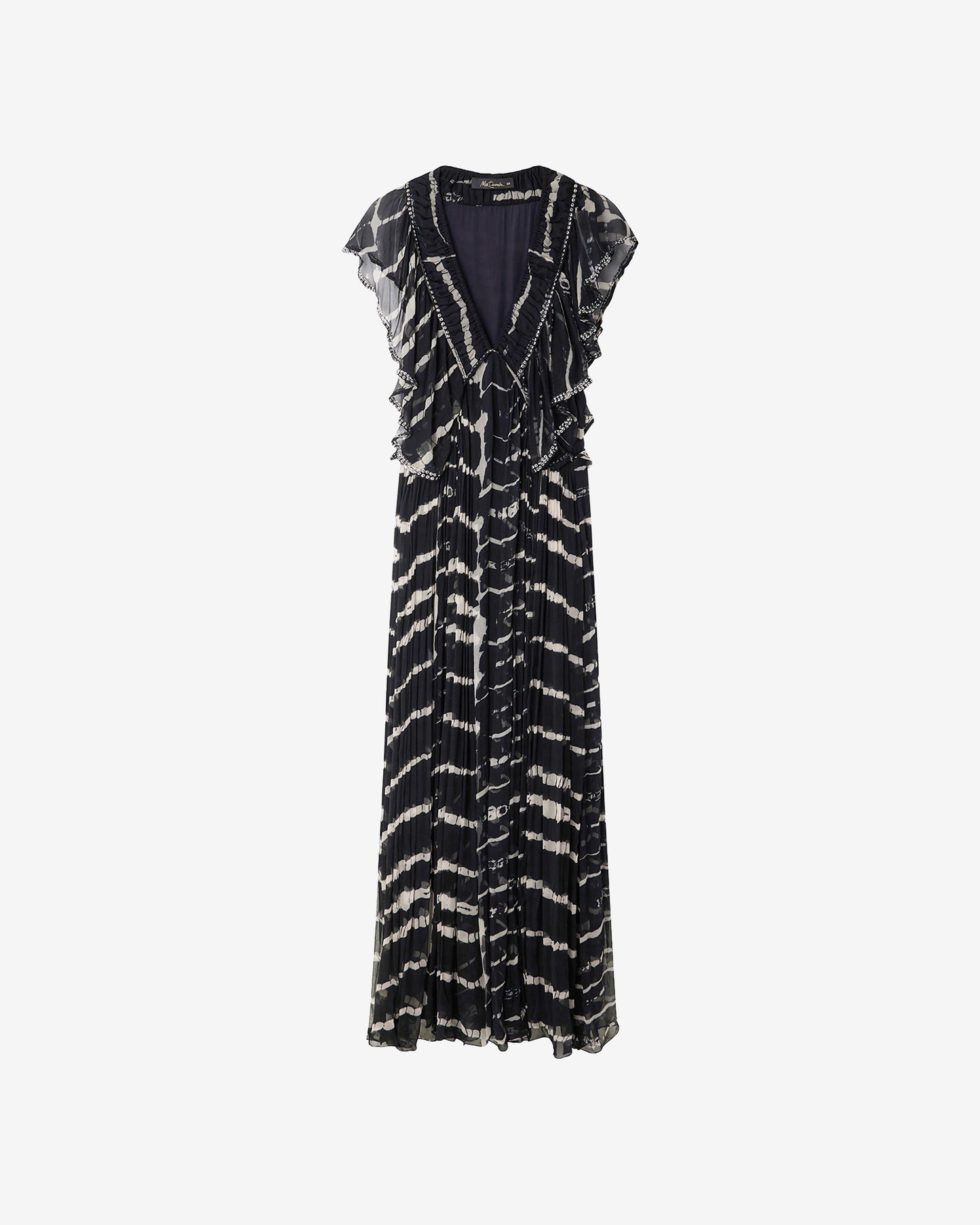 Robe Dopher - Noir : Robe longue noire en mousseline de viscose Mes Demoiselles