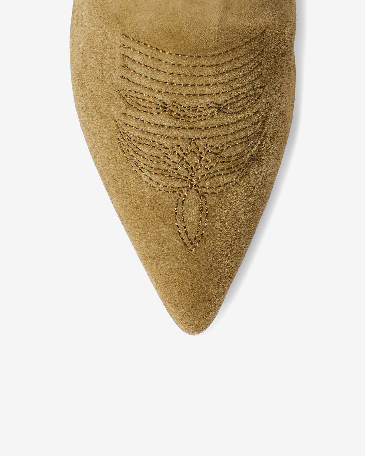 Chaussures Holly - Kaki : Bottines western en cuir kaki Mes Demoiselles - Image 5