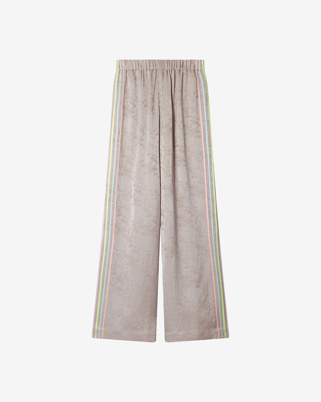 Pantalon Adda - Gris : Pantalon en viscose jacquard gris Mes Demoiselles - Dernière image