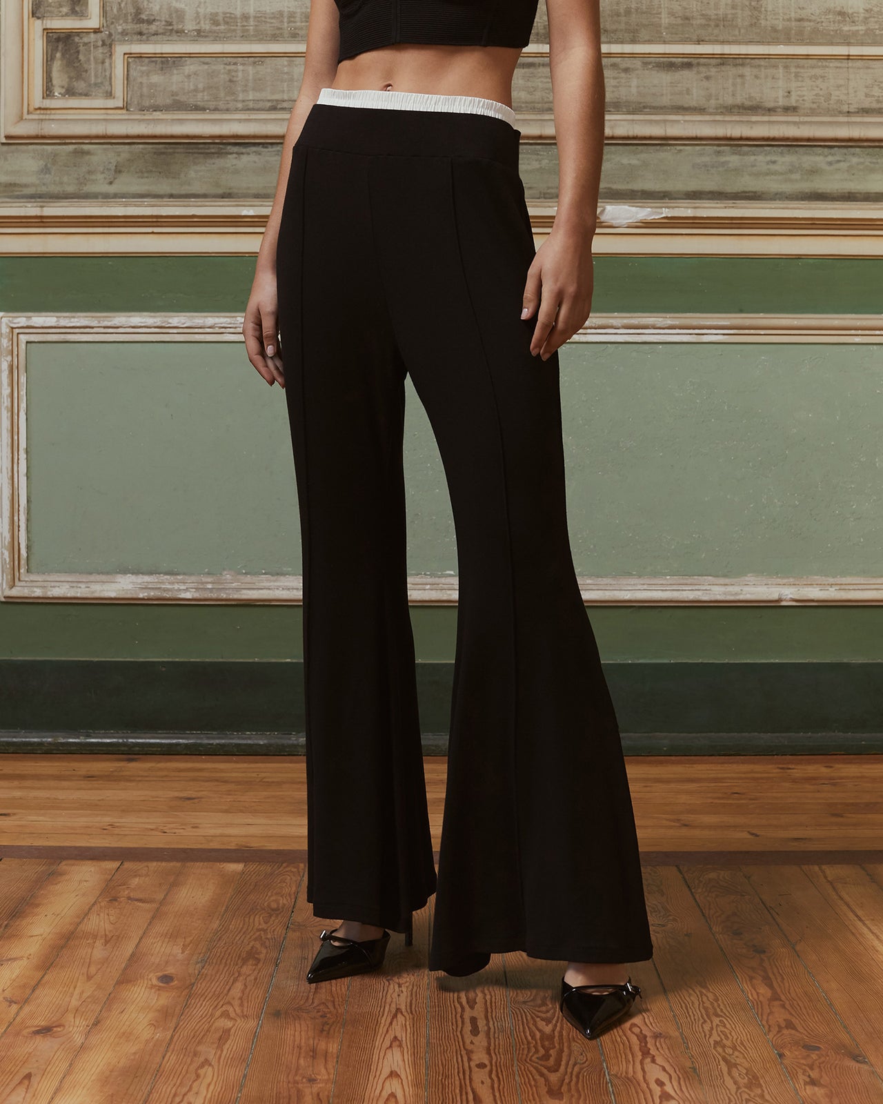 Pantalon noir élégant - Pantalons & combinaisons Mes Demoiselles - Image 3